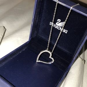 Swarovski Heart Pendant - silver